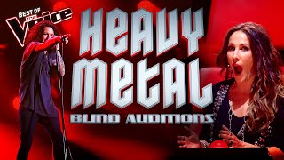 HEAVY METAL Blind Auditions on The Voice  Top 10 [upl. by Yclehc]