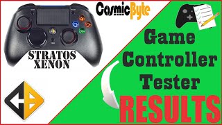 Cosmic Byte Stratos Xenon Gamepad  Testing on the Game Controller Tester Application [upl. by Helbona25]