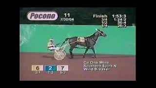 2004 Pocono Downs GO ONE MORE Joe Pavia Jr [upl. by Alphonsa]