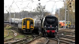 GREAT day at Carlisle STEAM a WHISTLER freight and more Unseen footage 24th February 2024 [upl. by Rima]