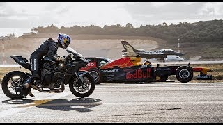 Kawasaki Ninja H2R Vs F1 Car Vs F16 Jet Vs SuperCars Vs PrivateJet Drag Race  The Ultimate Race [upl. by Nesbitt]