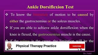 Ankle Dorsiflexion Test [upl. by Mallin]