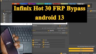 Infinix Hot 30 FRP Bypass Android 13 unlock tool [upl. by Donatelli]