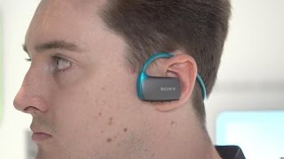 Sonys new Walkman MP3 headphones add Bluetooth handson [upl. by Ettenel353]