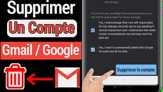 Comment supprimer définitivement un compte Gmail 2022  Comment faire un compte Google Gmail [upl. by Naitsyrk]