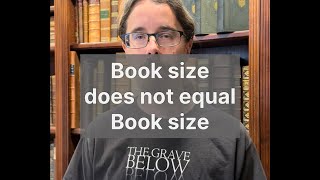 Book size does not equal book size [upl. by Lleinad]