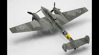 Bf 110G2 Eduard 172 Step by Step Scale Model Aircraft Build [upl. by Gordy278]