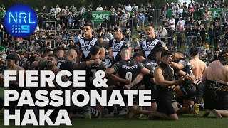 Kiwis deliver a powerful Haka in front of New Zealand fans Kangaroos v Kiwis  NRL on Nine [upl. by Neleh]