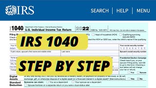 IRS Form 1040 Walkthrough  Calculate Your Tax Refund  How To File Taxes  Single amp No Dependent [upl. by Odella132]