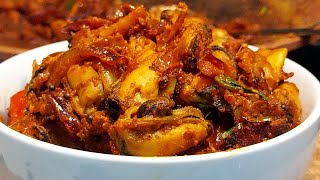 INDIAN RESTAURANT STYLE MUSSELS MASALA ROAST  How to Make Tasty Mussels Roast Recipe [upl. by Jerold]