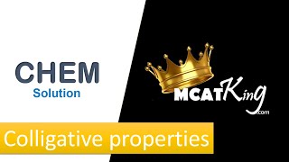 Colligative properties of solutions  MCAT [upl. by Nahgem]