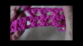 Crochet crossed double crochet dishcloth [upl. by Daryl]