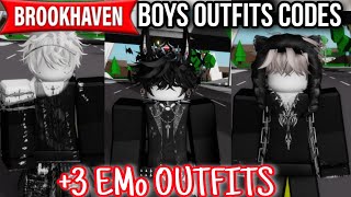 Brookhaven codes for boys Outfits Clothes  Emo boys outfits codes for HSL [upl. by Giannini876]