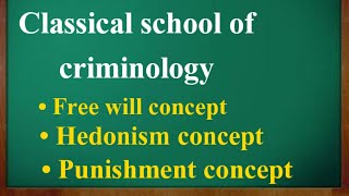 Classical school of criminology  Criminology Cessare Beccaria Jeremy BenthamOfficial Criminology [upl. by Llevol]