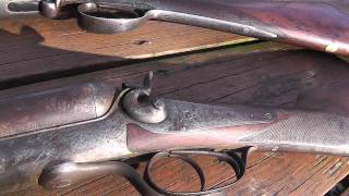 Shooting Modern Ammo in an Antique Damascus Barrel Shotgun [upl. by Neeruan429]