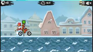 Moto X3M Winter bike racing 🚲 [upl. by Enilecram]