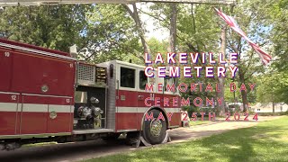 Lakeville Cemetery Memorial Day Ceremony 2024 [upl. by Pellegrini800]