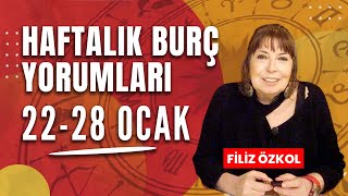 FİLİZ ÖZKOL İLE HAFTALIK BURÇ YORUMLARI  22  28 OCAK 2024 [upl. by Nahshun]