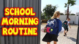 SCHOOL MORNING ROUTINE SIS vs BRO [upl. by Aihsercal]