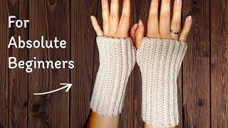 SO EASY Cute Crochet Fingerless Gloves [upl. by Eillime116]