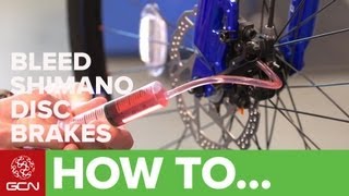 How To Bleed Shimano Hydraulic Disc Brakes [upl. by Jeralee]