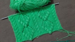 New knitting designpattern 38 for cardigan sweater Jacket frock  Green Koti Sweater Design [upl. by Pulcheria]