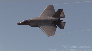 2022 NAS Oceana Air Show  USN F 35C Demo [upl. by Retsel]