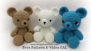 Crochet Bear Video Tutorial [upl. by Rramahs655]