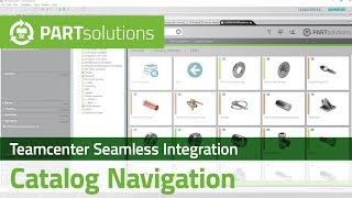 Siemens PLM Teamcenter  Catalog Navigation with Seamless Integration  powered by CADENAS [upl. by Kcirdnek300]