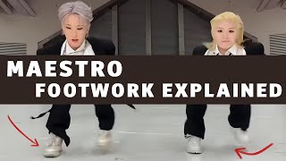 SEVENTEEN 세븐틴 MAESTRO dance footwork detailed explanation tutorial mirrored [upl. by Adnawal990]