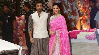 Ranbir Kapoor With GIRLFRIEND Alia Bhatt At Akash Ambani And Shloka Mehta Engagement Ceremony [upl. by Haliled]