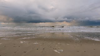 Stürmische Nordsee Originalsound mit Wind und Meeresrauschen in 5K [upl. by Ased897]