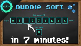 Learn Bubble Sort in 7 minutes 🤿 [upl. by Leiuqeze]