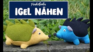 Nähanleitung Igel nähen für Anfänger ganz einfach Kuscheltier nähen aus Stoffresten [upl. by Pinzler]