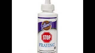 Aleenes Stop Fraying Fabric Glue  Weft Sealant [upl. by Yance]