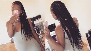 EASY quotFeed Inquot Braids  GET THE LOOK WITHOUT THE WORK [upl. by Hedvige]