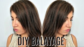 HOW TO DIY BALAYAGEOMBRE HAIR TUTORIAL AT HOME  FROM DARK TO BLONDE [upl. by Donia]