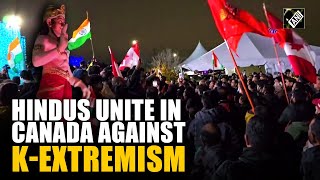 “Feeling 2ndclass citizens…” Canadian Hindus protest against violent Kmob attack in Canada [upl. by Elana554]