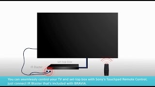 Sony BRAVIA  How to control your TV with settop box cable box [upl. by Eckardt]