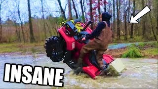 EXTREME Mudding on Four Wheelers [upl. by Anikehs133]