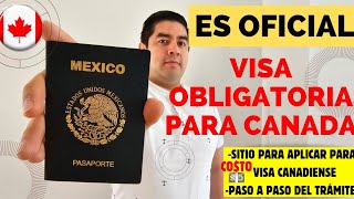 aplica AQUI a tu VISA 🇨🇦 PASO A PASO para tramitarla VISA a Canadá para mexicanos [upl. by Varipapa944]