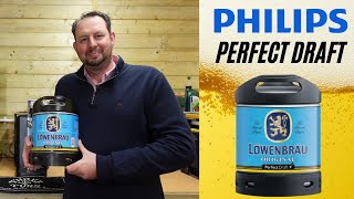 Philips Perfect Draft Lowenbrau lager keg review for perfectdraft home beer machine [upl. by Poock]