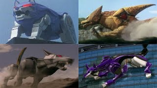 Power Rangers summon the Wolf Zords  Mighty Morphin  RPM  NeoSaban  Power Rangers Official [upl. by Tychonn]