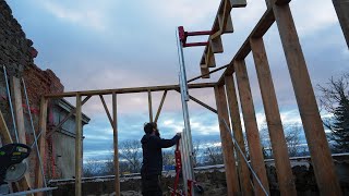 installing the next section of roof [upl. by Nnairb]