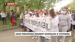 6000 personnes présentes pour la marche blanche en hommage à Victorine [upl. by Aya624]