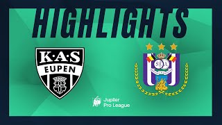 KAS Eupen  RSC Anderlecht hoogtepunten [upl. by Longo]