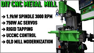 How to Make DIY Metal CNC Mill  The CNC Modernization of Old Milling Machine [upl. by Anertal]