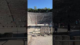 A View from the Top of the Ancient Theatre of Epidaurus in Greece [upl. by Russom]