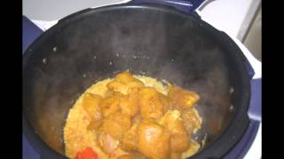 Moulinex cookeo Receta de pollo al curry [upl. by Ainiger306]