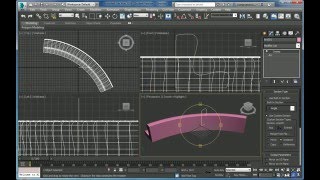 Using sweep modifier for modeling furniture in Autodesk 3ds max [upl. by Nahtiek69]